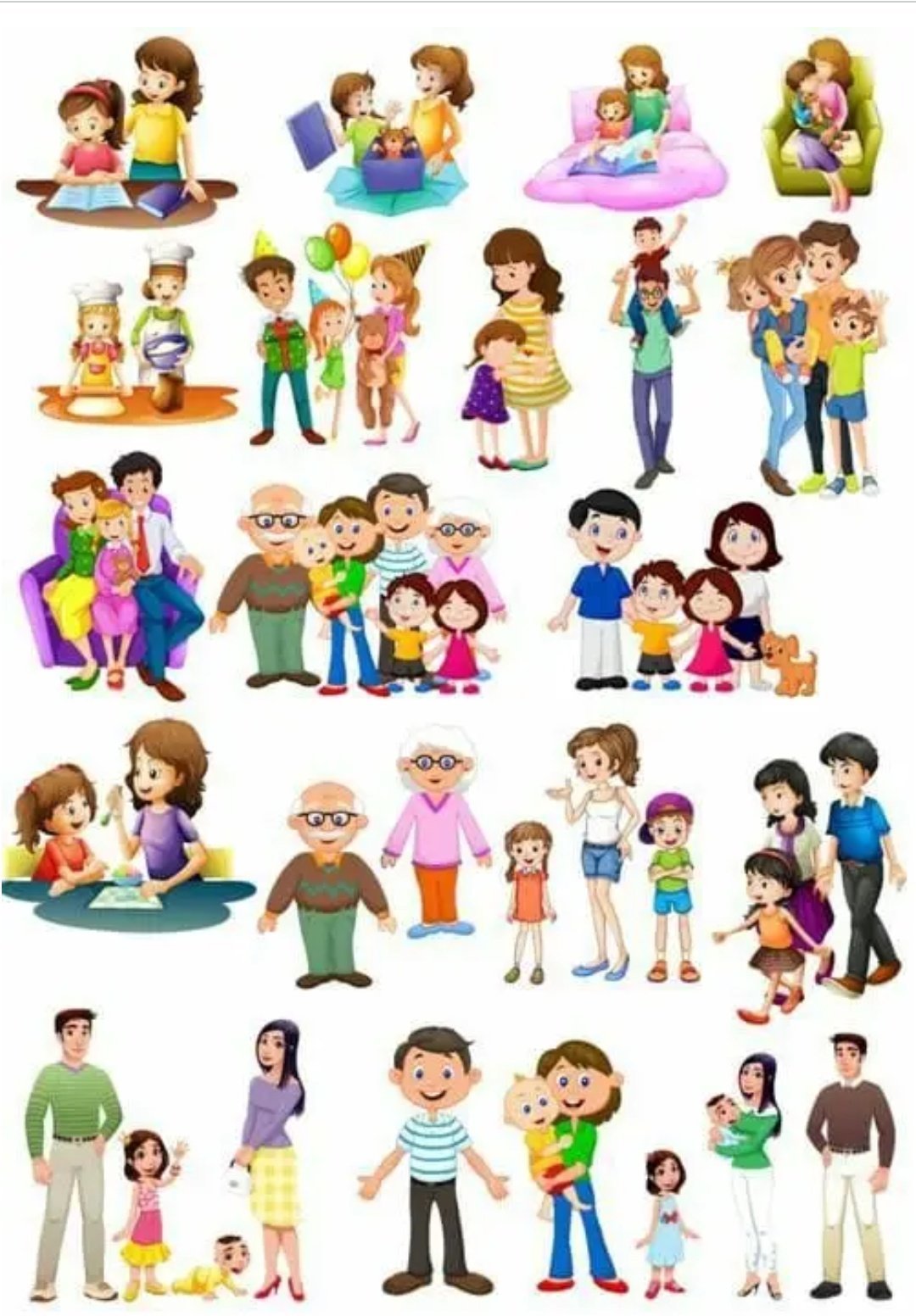 Иллюстрации членов семьи