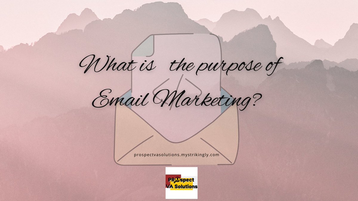 prospectvasolns's tweet image. What are the objectives of Email Marketing?🤔⬇️ 

The use of email within your marketing efforts to promote a business’s products and services, as well as incentivize customer loyalty.

prospectvasolutions.mystrikingly.com

#PROspectVASolutions
#emailmarketingforBusiness
