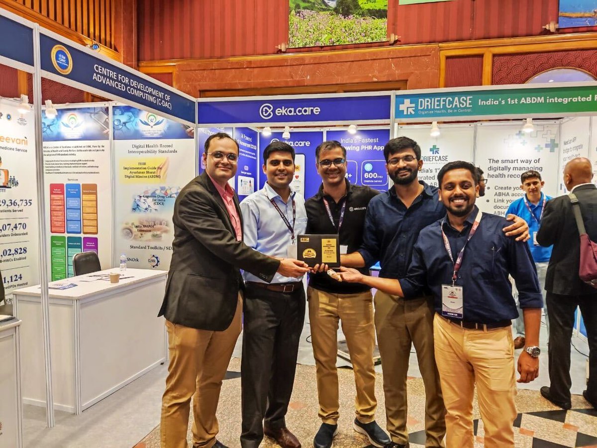sudev's tweet image. One year of teamwork @ekacareHQ 💪 and fulfilling engineering efforts; to be the top player in ABDM. 

Everything feels even better when you know this is easing whole of today&apos;s health care experience. ✨

#ArogyaManthan2022 #DigitalHealth #1YearOfABDM