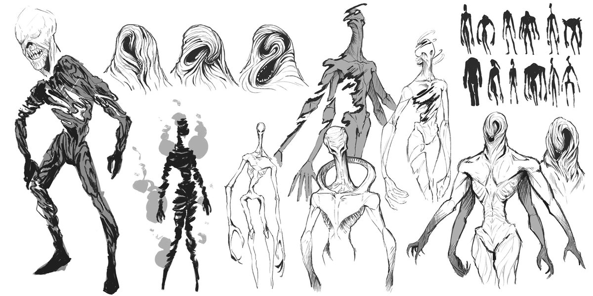 Revising some of <a href="/CaitlinW_Art/">Caitlinn.W</a> amazing alien concepts from our early days! Can’t wait to continue working on our game to implement all the other ideas we have! 🐰🌷
