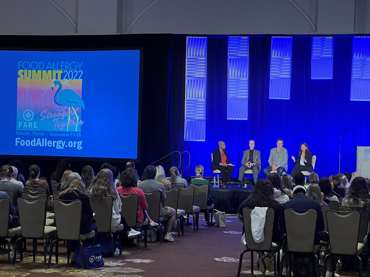 Listening to the innovations in #foodallergy and FA treatments panel with <a href="/ruchisgupta/">Dr. Ruchi Gupta</a>, Dr. Tom Casale, Dr. Daniel Tasse, and <a href="/KPalmer433/">Karen Palmer</a> at the <a href="/FoodAllergy/">FARE | Food Allergy Research & Education</a> #FARESummit. The takeaway? Have hope! #FoodAllergyCounselor
