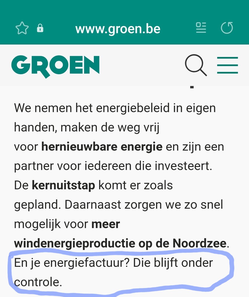 Wie nog op deze 👇 partij stemt wens ik een energieafrekening om u tegen te zeggen.