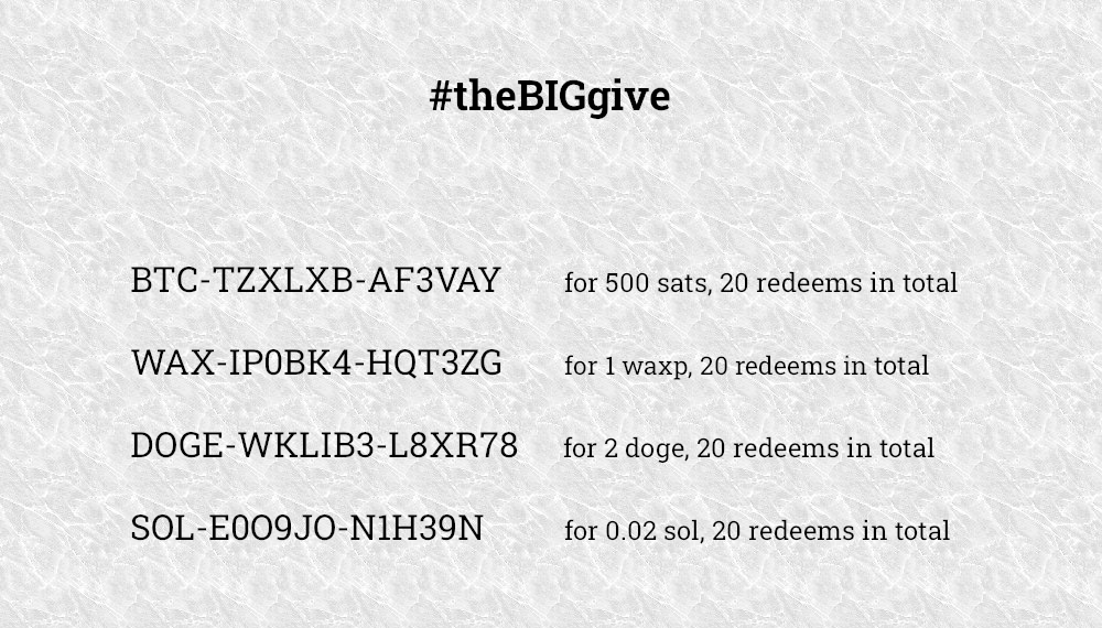 some coinkit giftcodes to continue celebrating #theBIGgive! 🥳👇