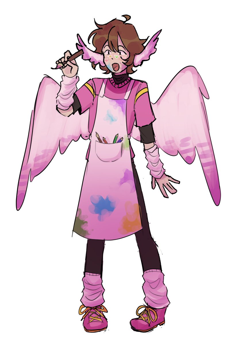 painter grian with leg and arm warmers !! #grianfanart