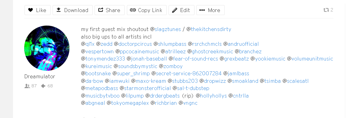 dream_ulator's tweet photo. https://t.co/4wpTj8QDLB
all artists included tagged!
#trap2 #trap3 #trap #bass #electronic #future #futurebass #vaporwave #chiptune #ambien #beats #guestmix #riddim #dubstep #polyriddim https://t.co/gmSQH1UfSE