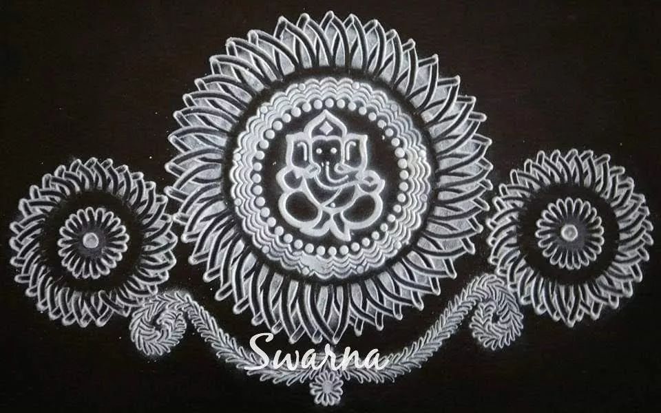 RangoliDesignss's tweet photo. Ganesh Chathurthi Festival Kolam Design by Swarnavasi
https://t.co/H0hMQFVuPc 
#art #kolam #rangolidesign https://t.co/OLzfi2kPua
