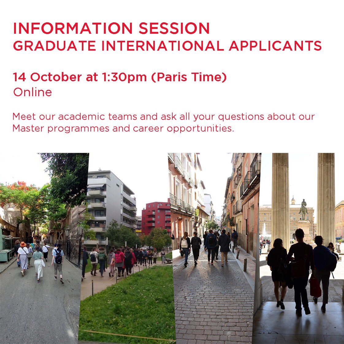 VitaleTommaso's tweet photo. Need information about @ScPoEUrbaine masters’, #scholarships #financialaids?
More about #urbanstudies and career opportunities? Register&meet our academic team
https://t.co/r33WWK4Z00 #urbansociolgy #urbanhistory #urbanplanning #urbaneconomics #urbangeography #urbaneconomics https://t.co/3ZAlWButde