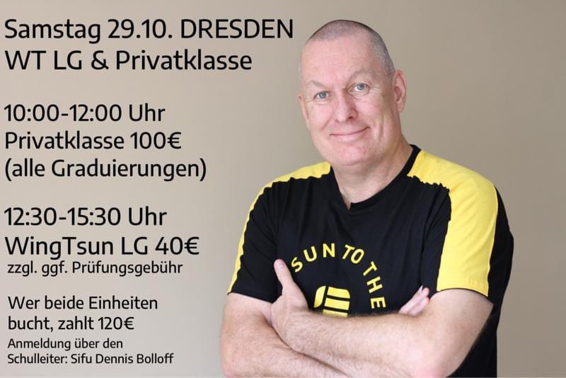 Bitte teilen 
Hinterher gibt es noch eine Spezialklasse. Dazu bitte gesondert anfragen bzw. anmelden unter: 

￼+49 176 64995306

Wir freuen uns auf eine rege Teilnahme :-) 

EWTO-Zentrum-Dresden, Altenberger Platz 5, 01277

Der Beitrag darf auch gerne geteilt werden!