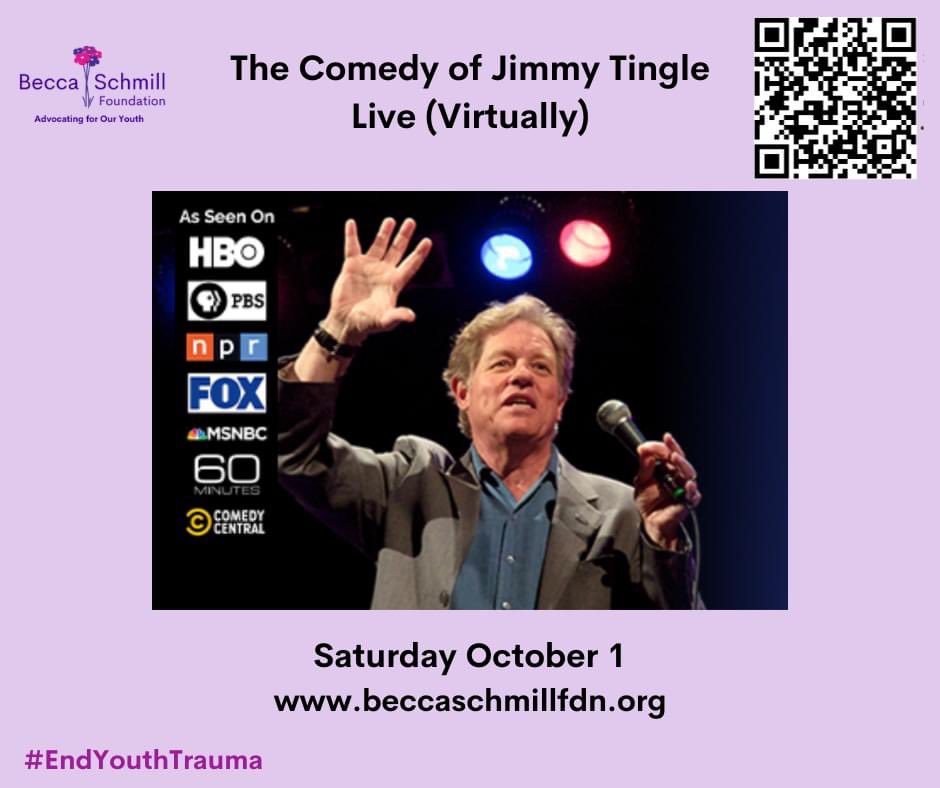 Becca Schmill Foundation (@beccafdn) on Twitter photo Six days left to get your tickets!! Don’t be left out of this amazing event with <a href="/JimmyTingle/">Jimmy Tingle</a> supporting the mission of our foundation. #endyouthtrauma Six days left to get your tickets!! Don’t be left out of this amazing event with <a href="/JimmyTingle/">Jimmy Tingle</a> supporting the mission of our foundation. #endyouthtrauma