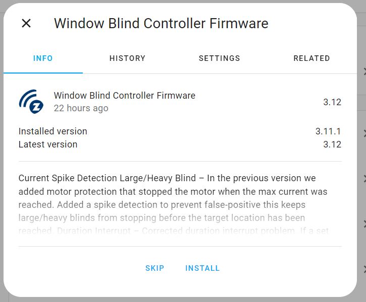 Received 1st notification for #zwave firmware update, using <a href="/home_assistant/">Home Assistant</a>