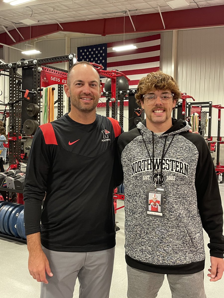 Hunter Abraham (@hunterabraham3) on Twitter photo Had a great time at my northwestern visit!! Thanks for having me, <a href="/BrettMoser1/">Brett Moser</a> <a href="/CoachBKirch/">Billy Kirch</a> <a href="/coachmmmcc/">Matt McCarty</a> Had a great time at my northwestern visit!! Thanks for having me, <a href="/BrettMoser1/">Brett Moser</a> <a href="/CoachBKirch/">Billy Kirch</a> <a href="/coachmmmcc/">Matt McCarty</a>