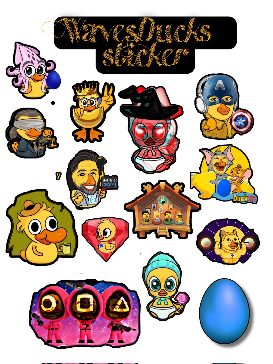 Chulsu21's tweet photo. WavesDucks sticker pack
For @wavesducks 
#waves 
#WavesDucks https://t.co/qcfCOC4zGK