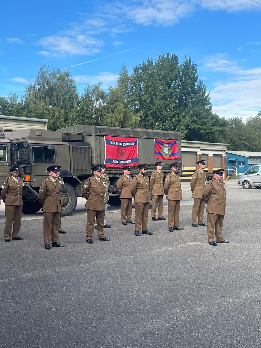 What did you do this weekend?

Members of 202 Field Squadron had their Queens Platinum Jubilee Medals presented to them. #75royalengineers #proudsapper
#royalengineers #armyreserve #britisharmy