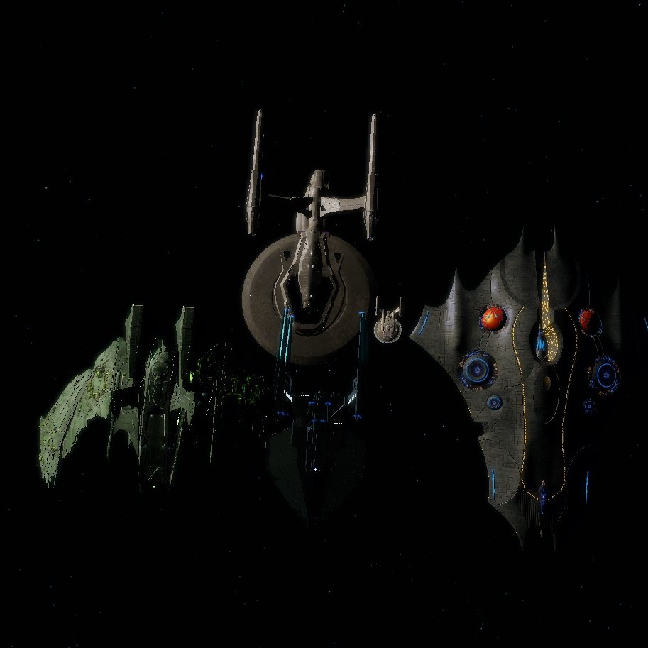 TREFAYNE's tweet image. In attack groups usually I have the smallest ship. But I love my NX Refit! #StarTrekOnline #NXRefit