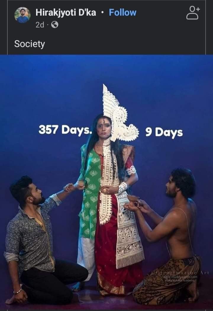 YearOfTheKraken's tweet photo. Liberal On Every Other Day Vs Liberal During During Puja https://t.co/iZweIxmr47