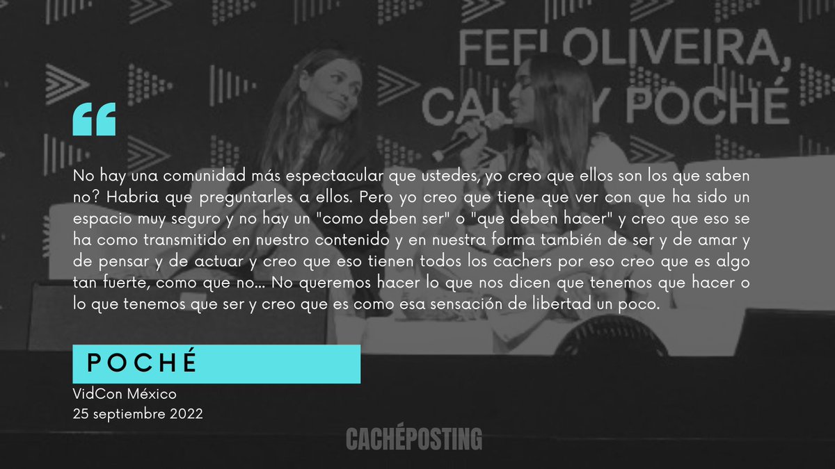 cacheposting's tweet image. Poché contestando cual es el truco para tener una familia tan hermosa como los cachers.

CALLE Y POCHÉ X VIDCON 
#VidConMexico #CYPxVidcon