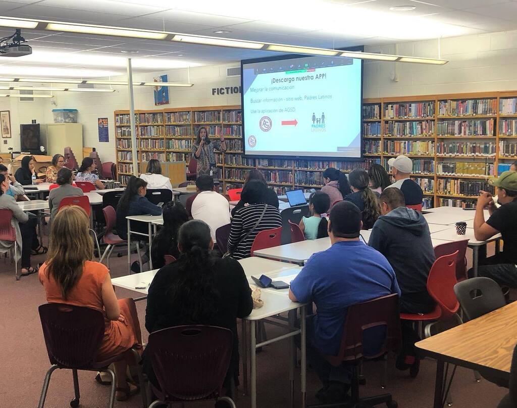 Last Thursday, Padres Latinos met with digital literacy being one of the topics. Families downloaded our AG custom app to connect with PowerSchool, Schoology, SafeArrival, and more. To get the app, search Avon Grove SD wherever you get your mobile apps. … instagr.am/p/Ci8WNkdOg7X/