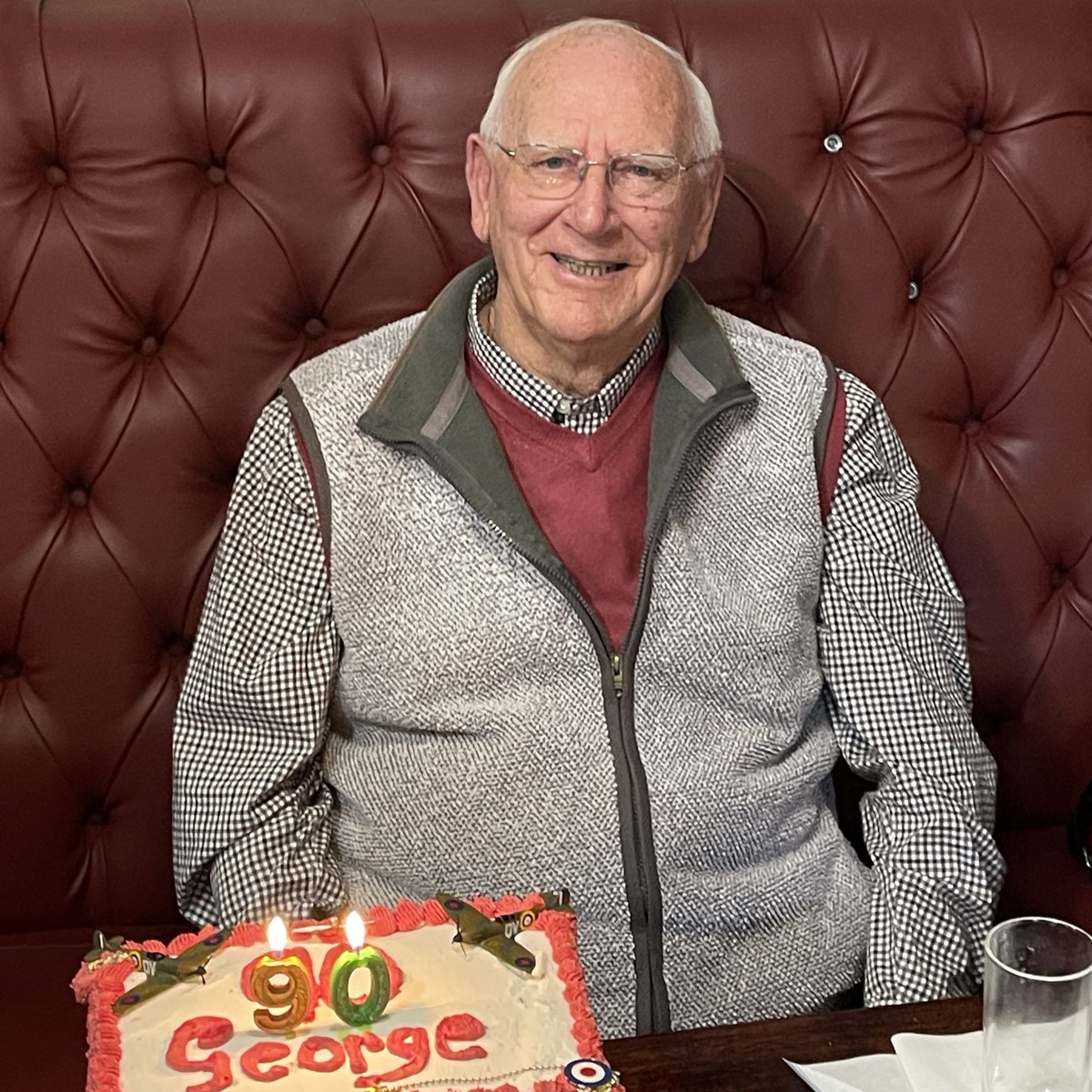 AirForce_Carl's tweet photo. Grandad George, an RAF Veteran, a Husband, Dad, Grandad, Great Grandad… a 90 year old hero to me and my family! 

Please retweet and wish him a Happy Birthday. ⭐️⭐️⭐️ https://t.co/zzhzl6Wfc9