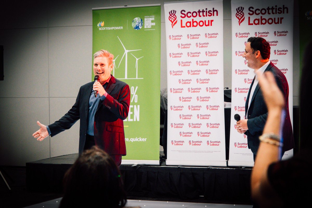 ScottishLabour's tweet photo. Celebrating Scots night at #Lab22 - let's build a fairer, greener future together. https://t.co/RGUEX4GAFe
