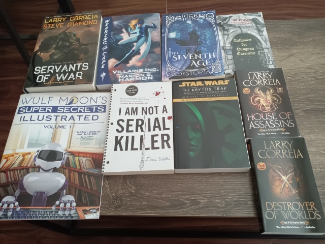 AaronCanton1's tweet photo. #FanX was incredible. Got new books and magazines by @monsterhunter45 @SteveDiamond80, @MGallowglas, @MikeStackpole, @TheDanWells, @MarionGHarmon, @crankybolt, and @wulfmoon1 which I can't wait to read. #FanX22. https://t.co/aCebPxv6nF