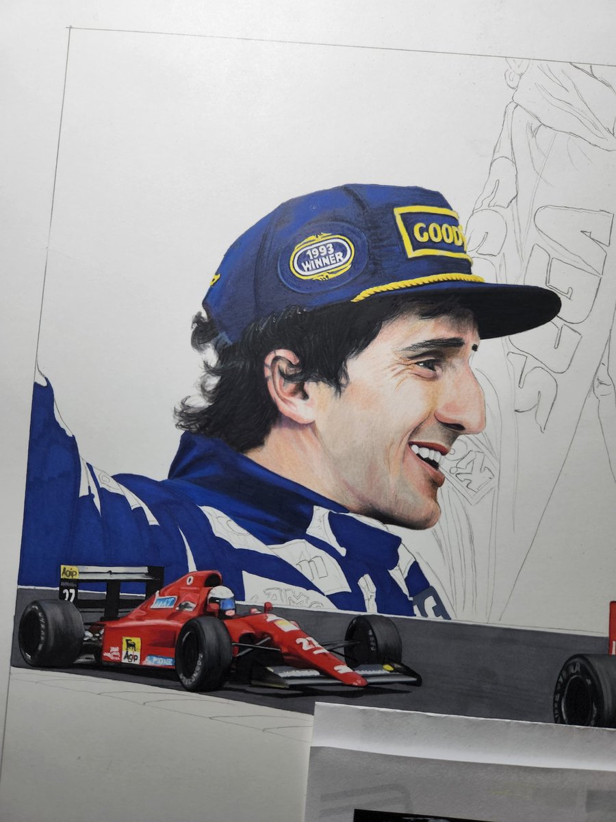 The Professor #Prost #Senna #F1Drawing 
@korhan_durukan @serhanacar