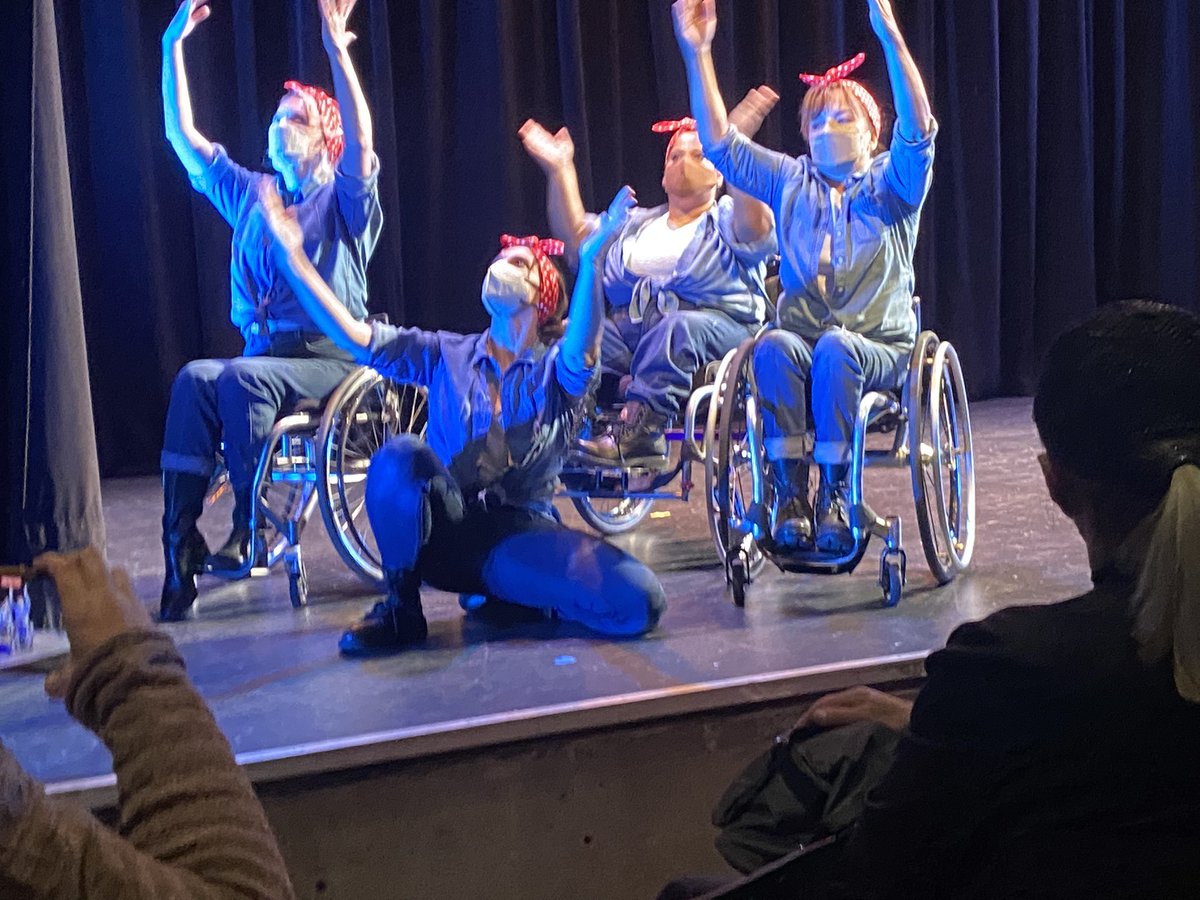 Loved seeing today’s Counter Balance performance produced by @DisabilityDance, Monenta and Bodies of Work. The closing piece, called the Rosies, in spirit of Rosie the Riveter, choreographed by Ginger Lane, was my favorite!