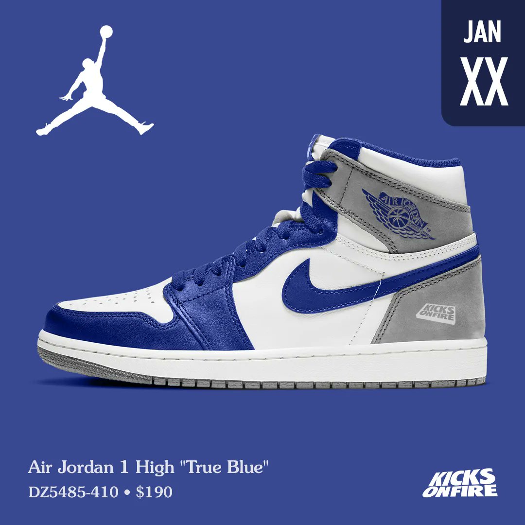 kicksonfire's tweet image. Air Jordan 1 High "True Blue"
 💙 Cop or drop ?