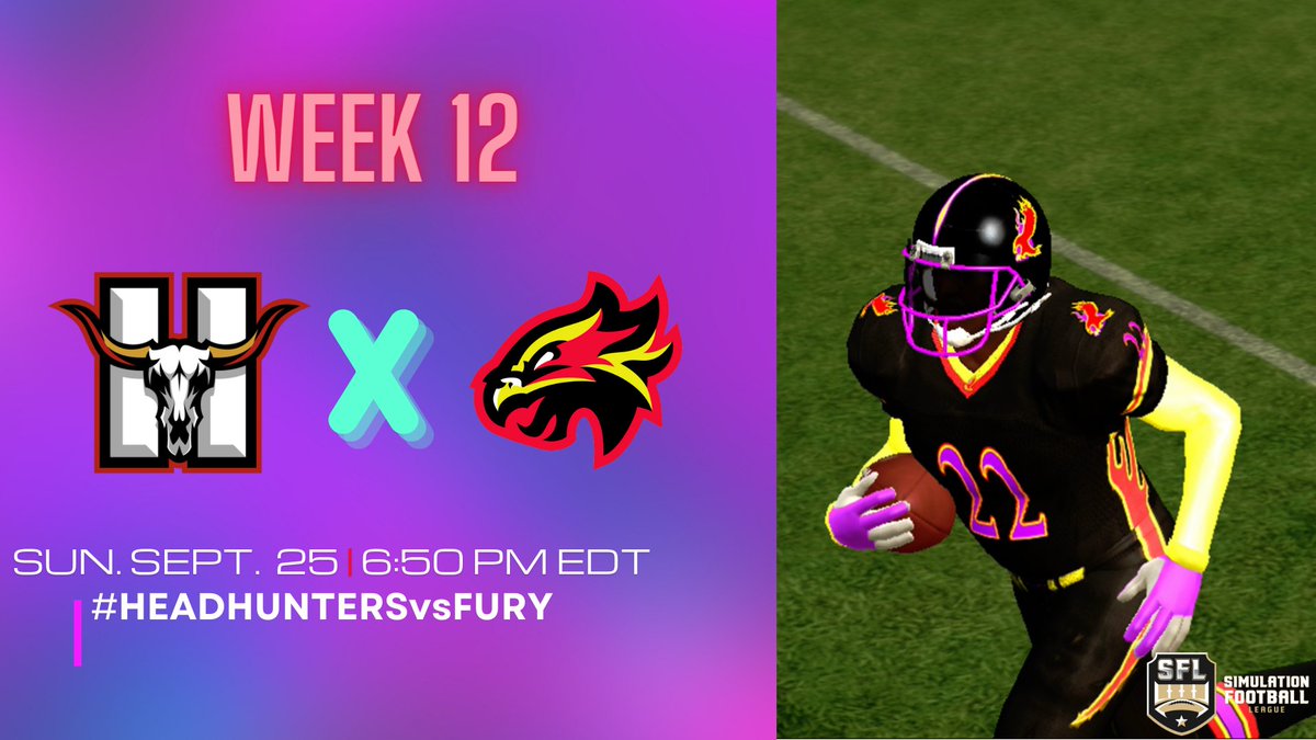Las Vegas Fury (@sfl_fury) on Twitter photo 🏈: <a href="/SFL_Headhunters/">Houston Headhunters of the SFL</a> vs Fury
⏰: 6:50 PM ET
📍 : Silver State Stadium
twitch.tv/simulationfl 🏈: <a href="/SFL_Headhunters/">Houston Headhunters of the SFL</a> vs Fury
⏰: 6:50 PM ET
📍 : Silver State Stadium
twitch.tv/simulationfl