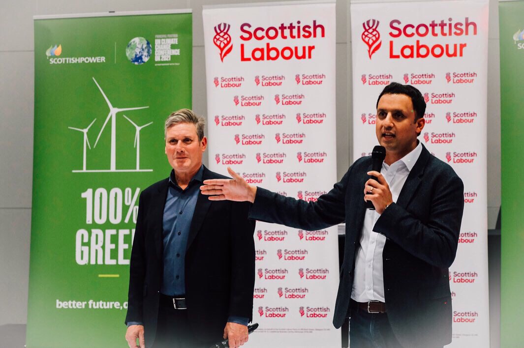 AnasSarwar's tweet photo. The road to the next Labour government runs through Scotland. 

With my friend @Keir_Starmer, I will work to build a fairer, greener future for this country. #Lab22 https://t.co/5UeNGmhBtg