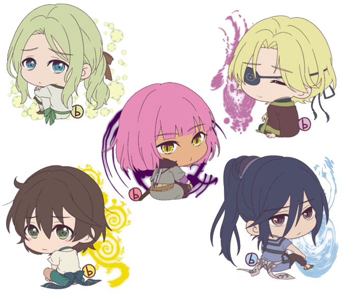 The_Marilus's tweet photo. I found these adorable little chibis that were created for keychains a while back and decided to make a transparent version. They're just too cute.

#childrenOfTheWhales #クジラの子らは砂上に歌う https://t.co/Rgc5CpM8N2