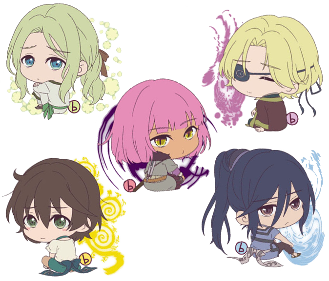 The_Marilus's tweet photo. I found these adorable little chibis that were created for keychains a while back and decided to make a transparent version. They're just too cute.

#childrenOfTheWhales #クジラの子らは砂上に歌う https://t.co/Rgc5CpM8N2