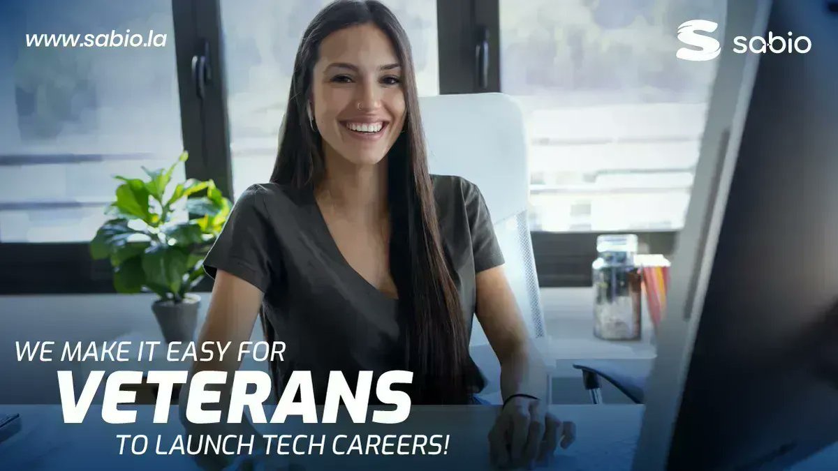 WeSabio's tweet image. Invest in your future! Learn to code & pursue a lucrative career in tech.
Get started by signing up for an info session➡️buff.ly/2FXR37r
#learnprogramming #vetscoding #vabenefits #learncoding #codinglife #vetswhocode #veteranresources #veteransupport #codingbootcamp