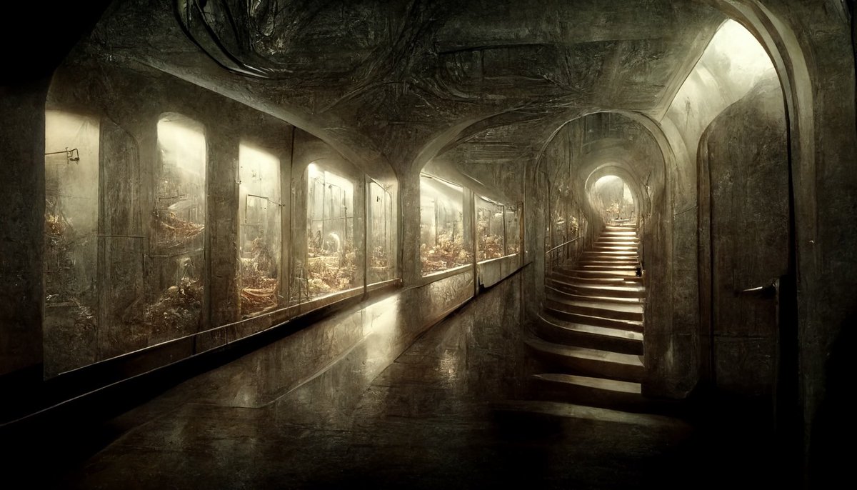 franksynowicz's tweet photo. Into the halls of infinite regress
#collaboratewiththemachine #digitalart #surrealart #ai #aiart https://t.co/kkHCvTb3an