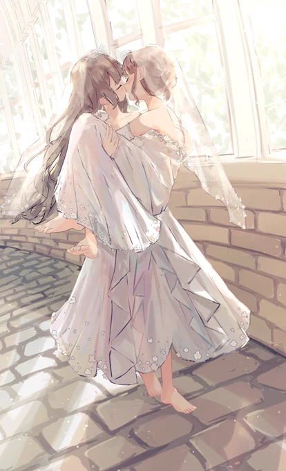 百合#創作百合 #今月描いたイラストを晒そう 
