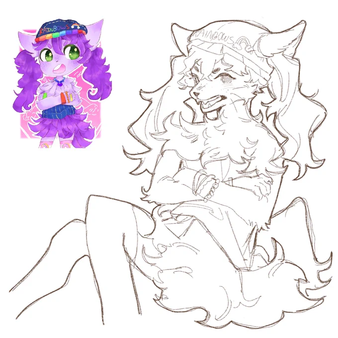 sketched some of my oldest ocs from 2016  