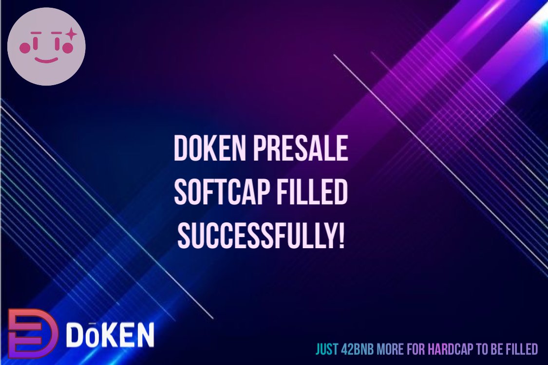 Chain0xs's tweet photo. #DokenV2 presale softcap has been successfully filled. Just few more bnb’s to go for hardcap to be filled. Get in soon! #Dokenchain #Crypto #BTC  #ETH #Doken #100x #1000xgem 
#BSC #presale #pinksale #KYC #blockchains #community

https://t.co/ADLOHfA2OT https://t.co/vF7hrgY8Mj