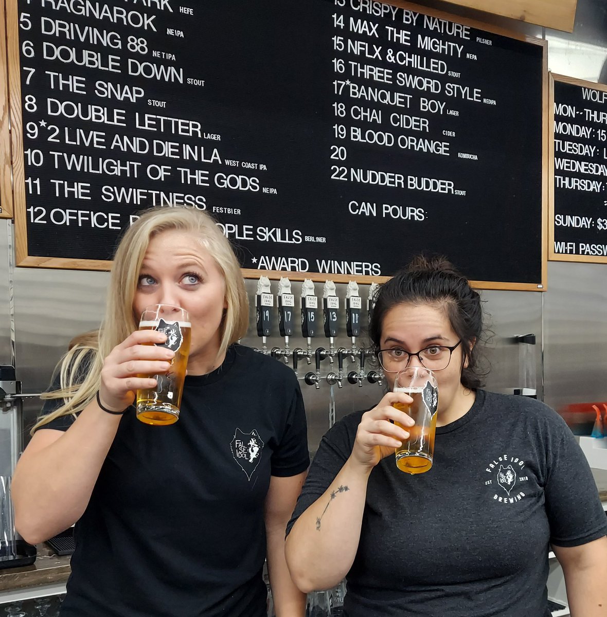 FalseIdolBrew's tweet photo. Football Sunday!
We are open 11am-9pm
https://t.co/oNrgeVzHHD
$3 Lagers & Fenris Park
$5 Mimosas & Beermosas
All day today!
#sunday #nfl #football #falseidol #dfwbeer #wolfpack https://t.co/AhurI8Uepv