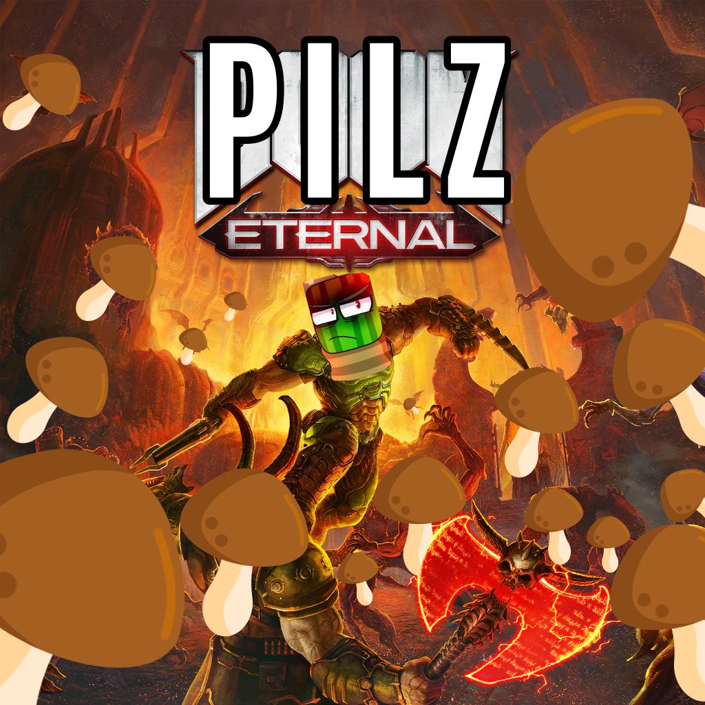 Violet_The_Kit's tweet photo. So, there you go…
Evil meme but it’s doom eternal and every demon is replaced with mushrooms. 
(@SailorRainbowYT )
#evilpaluten #doommeme https://t.co/jUNCD9AMwv