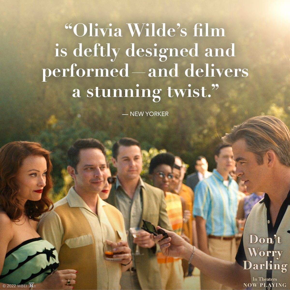 The vision is clear, #DontWorryDarling is “one of the best films of the year.” Get tickets NOW: bit.ly/3qFXCB6