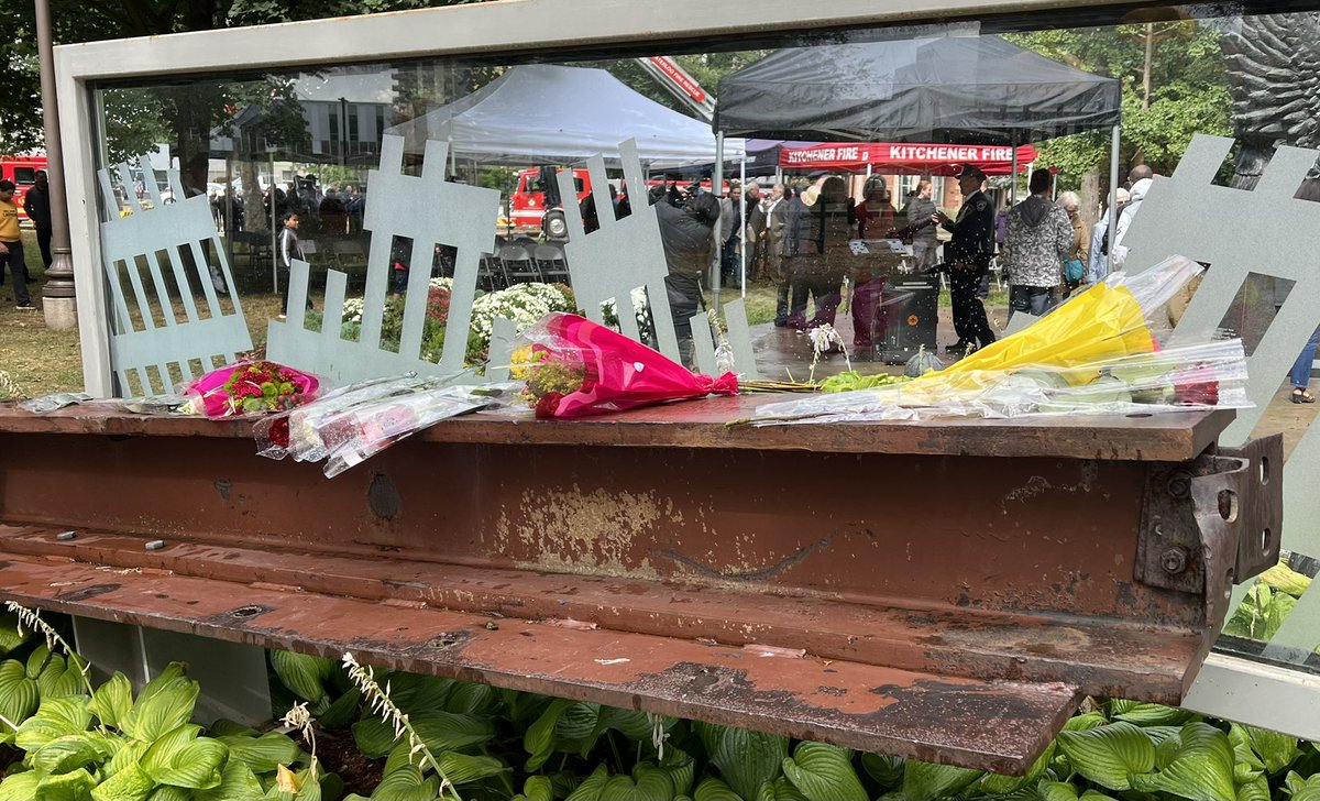 Today we paid tribute to our fallen. Thank you families, dignitaries <a href="/CityKitchener/">City of Kitchener</a> <a href="/RegionWaterloo/">Region of Waterloo</a> <a href="/CPFFALocal499/">Cambridge Firefighters</a> <a href="/CambridgeFD/">Cambridge Fire Dept</a> <a href="/WPFFA791/">WPFFA791</a> <a href="/Waterloo_Fire/">Waterloo Fire Rescue</a> <a href="/WRPSToday/">Waterloo Regional Police</a> <a href="/ROWParamedics/">Region of Waterloo Paramedic Services</a> &amp; MPs &amp; MPPs for remembering with us those who paid the ultimate sacrifice for their community