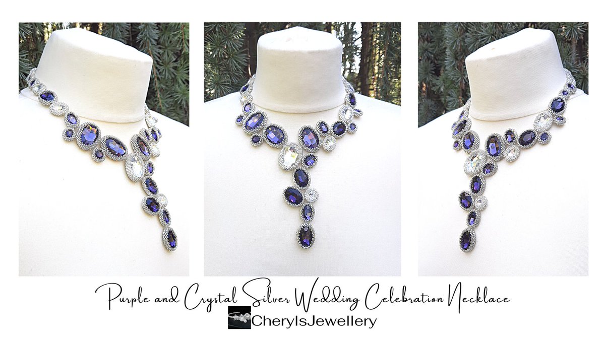 Rather wonderful and completely regal in both colour and style. Purple paired with clear crystal in an asymmetric design perfect for your special occasion etsy.com/uk/listing/129… #mhhsbd #weddingdress #celebration #handmadehour #earlybiz #womaninbizhour #royal