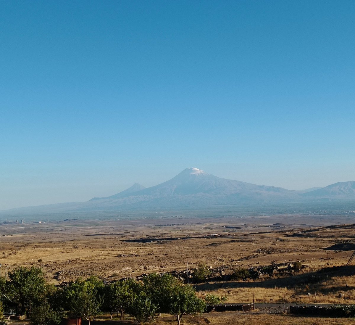 Mount #Ararat today from the village of N.Bazmaberd, #Armenia! 

#ExploreArmenia #AraratMountain