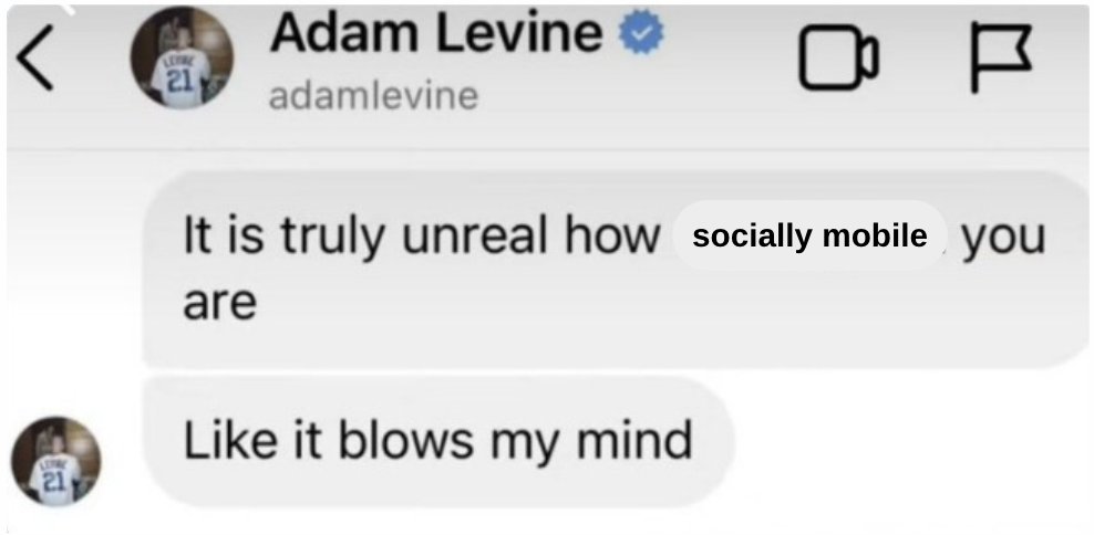 <a href="/adamlevine/">Adam Levine</a>, we couldn't agree more. Join The 93% Club today to make old boys, old news. 

#StateSchoolProud #SocialMobility