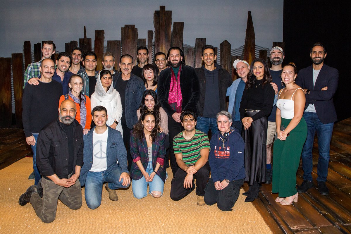 Malala's tweet photo. Last week started @UN with my Afghan sisters @aydin_sahba and @FaruqiSomaya @somayafaruqi, celebrating @vanessa_vash and ended with an amazing performance of @kiterunnerbway. https://t.co/Czz1VcxWVh