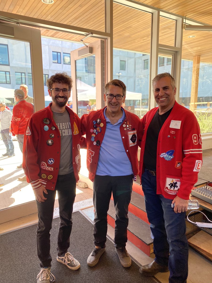 KenCarrusca's tweet photo. So much fun to be back @UBC yesterday at @ubcengineering
for the annual Dean’s BBQ
All three of the Carrusca boys attending!
This year with both #MechRyan and me as UBC alumni, saying hello to the Dean of @ubcappscience @JamesDeanAPSC
#ERTW https://t.co/K9IAl88AOZ