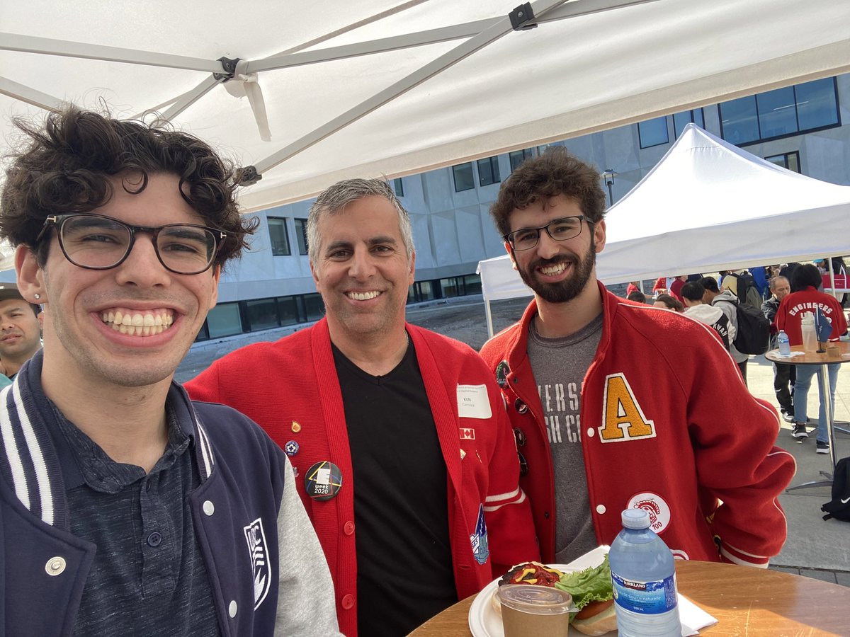KenCarrusca's tweet photo. So much fun to be back @UBC yesterday at @ubcengineering
for the annual Dean’s BBQ
All three of the Carrusca boys attending!
This year with both #MechRyan and me as UBC alumni, saying hello to the Dean of @ubcappscience @JamesDeanAPSC
#ERTW https://t.co/K9IAl88AOZ