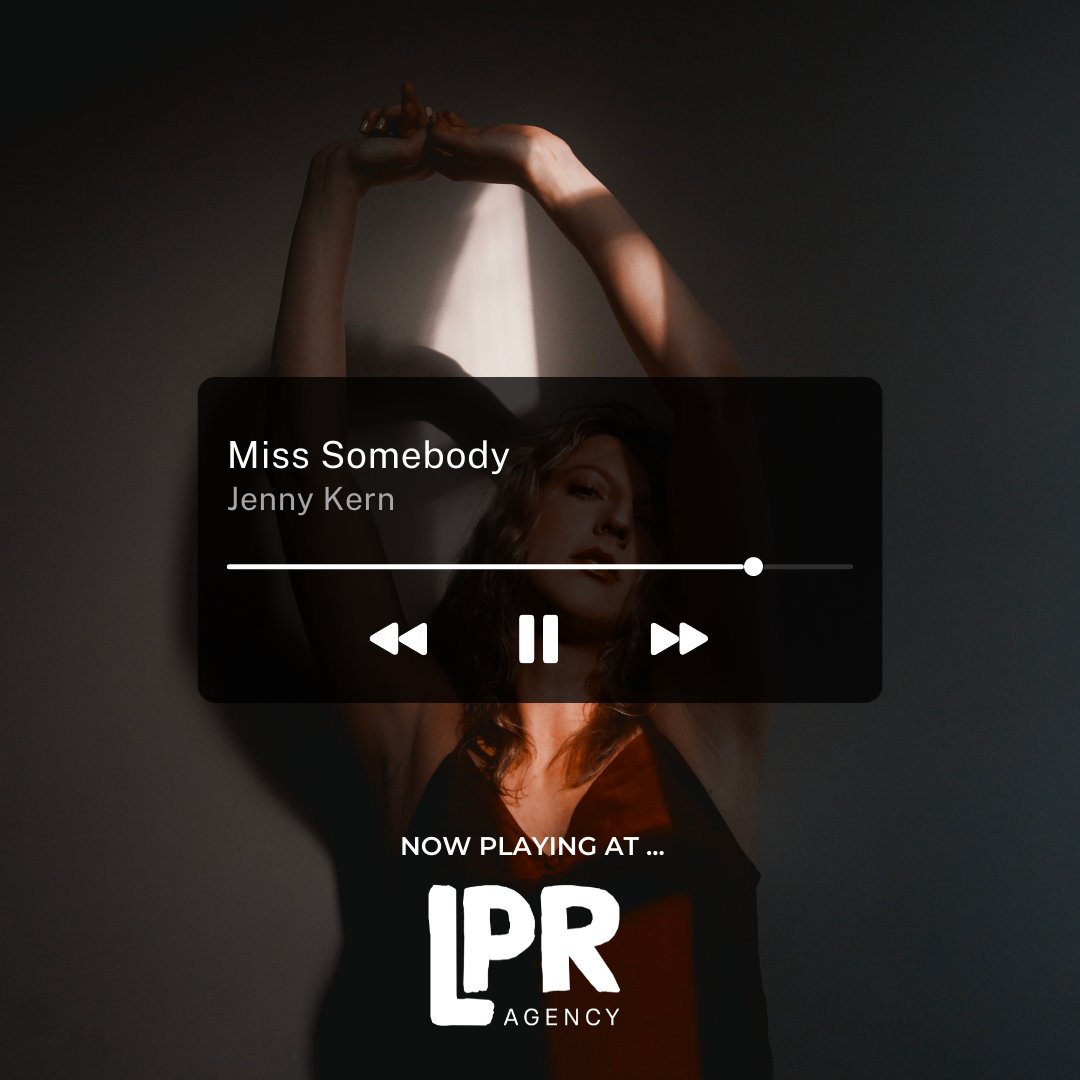lpragency's tweet photo. NOW PLAYING! 🎶Jenny Kern has recently unveiled her incredible new single "Miss Somebody" 💗 Check it out today! 🌟

#LPR #LPRAgency #GETHEARD #ArtistOfTheWeek #NewSingle #Clients #ClientSuccess #MusicPR #MusicPublicity #PR #NEWMUSIC https://t.co/Qz5vwZOn2m