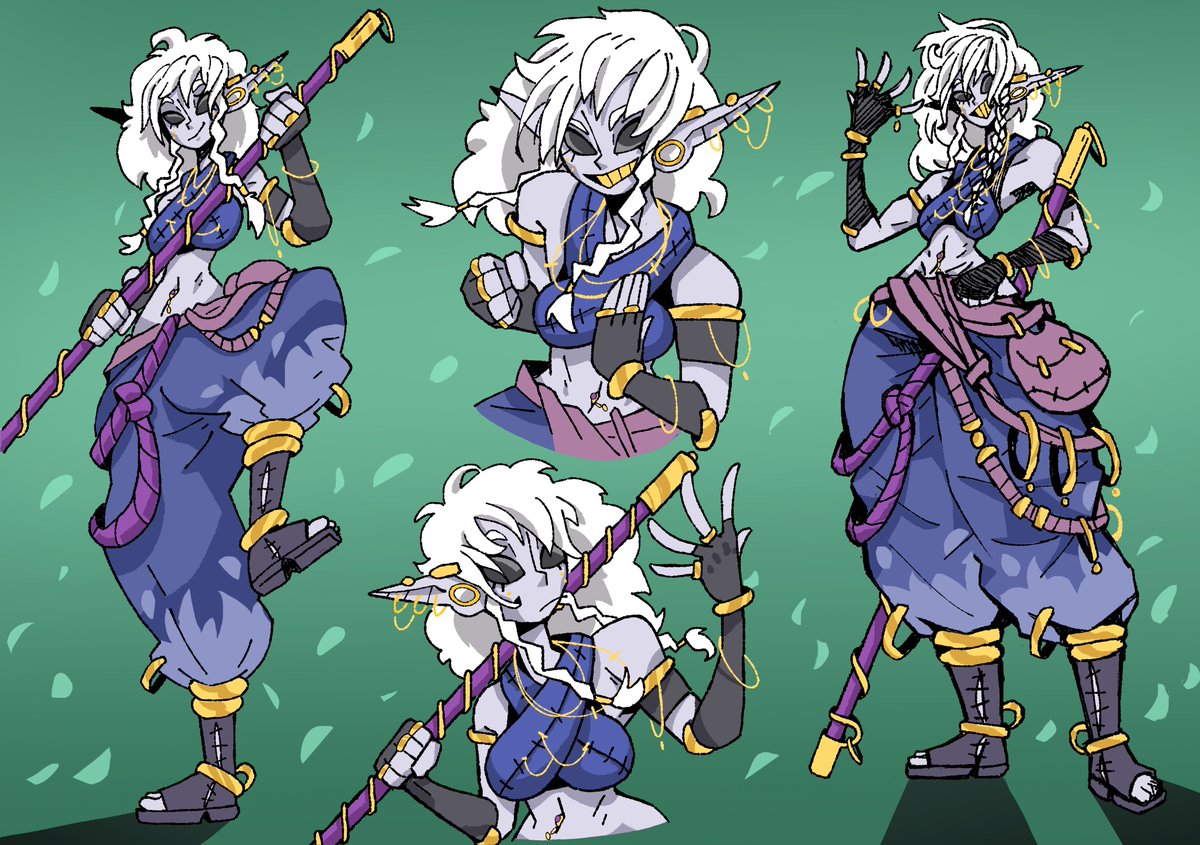 korvii_'s tweet photo. Shadar-Kai monk commission for @bicchigami https://t.co/OPJiekyNTg
