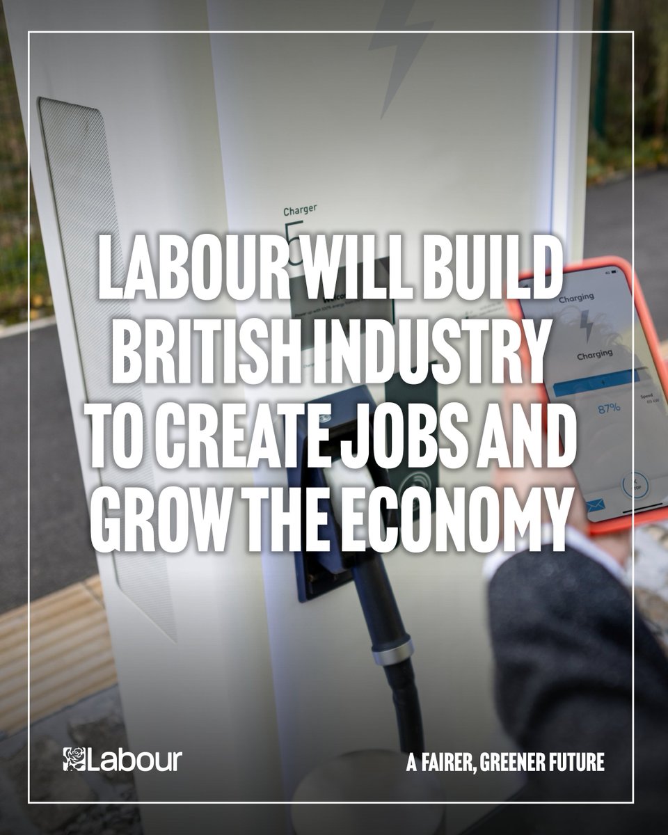 UKLabour's tweet photo. Labour will build British industry and invest in homegrown projects from green steel to renewable ready ports.

Funded through our new National Wealth Fund, this will give British people a stake in those investments, putting money back into their pockets. https://t.co/edQvCv9bv2