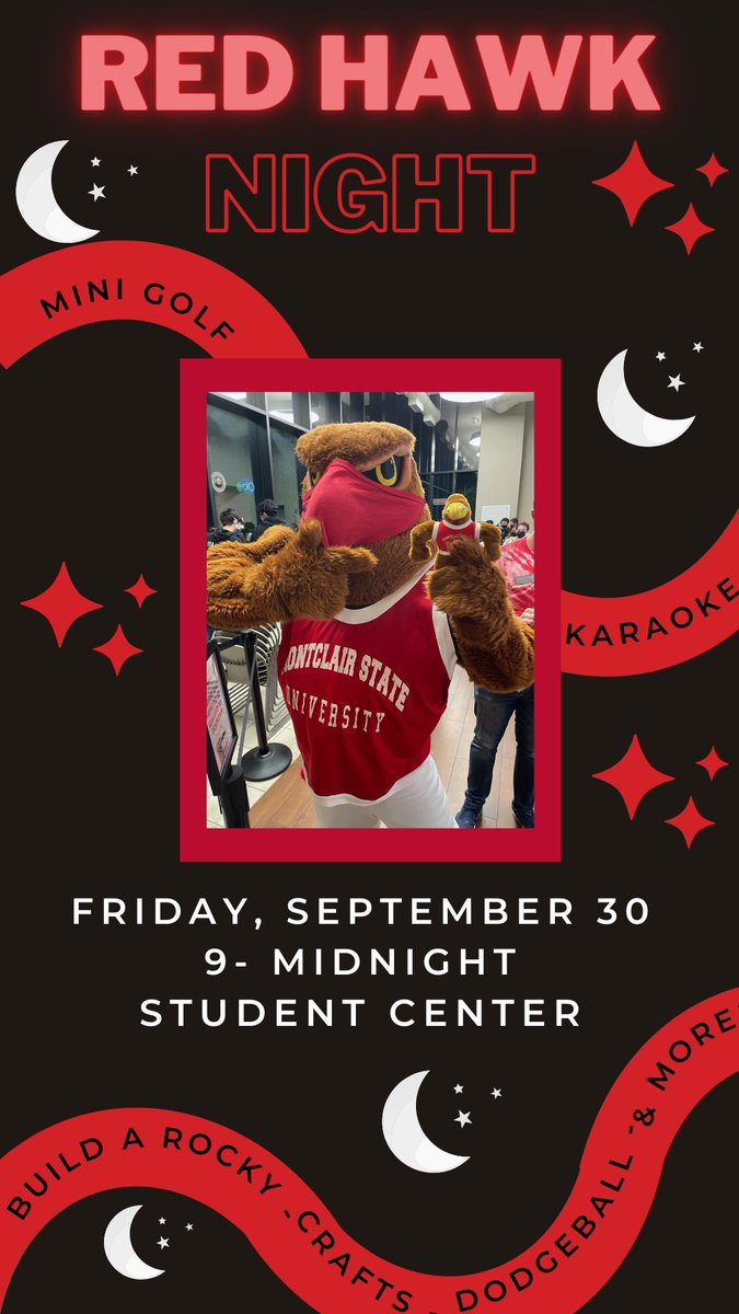 Red Hawk Night is THIS FRIDAY starting at 9pm, you don’t wanna miss it👀